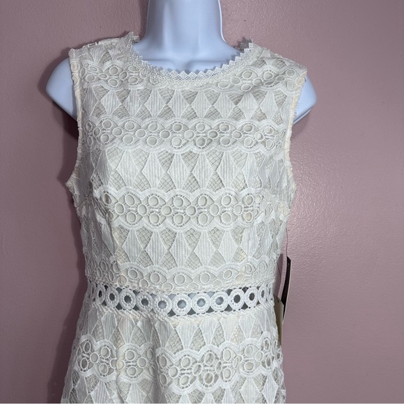 Lulu’s NWT cream lace sheath dress size medium - Picture 6 of 10